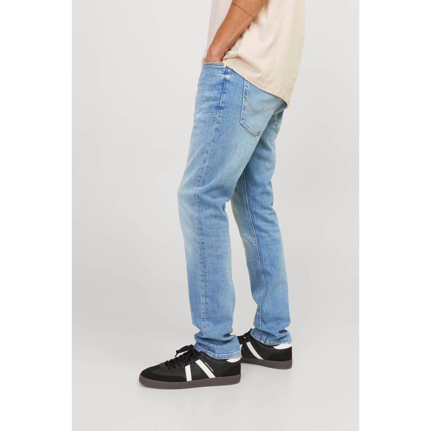 JACK & JONES JEANS INTELLIGENCE slim fit jeans JJIGLENN 422 blue denim