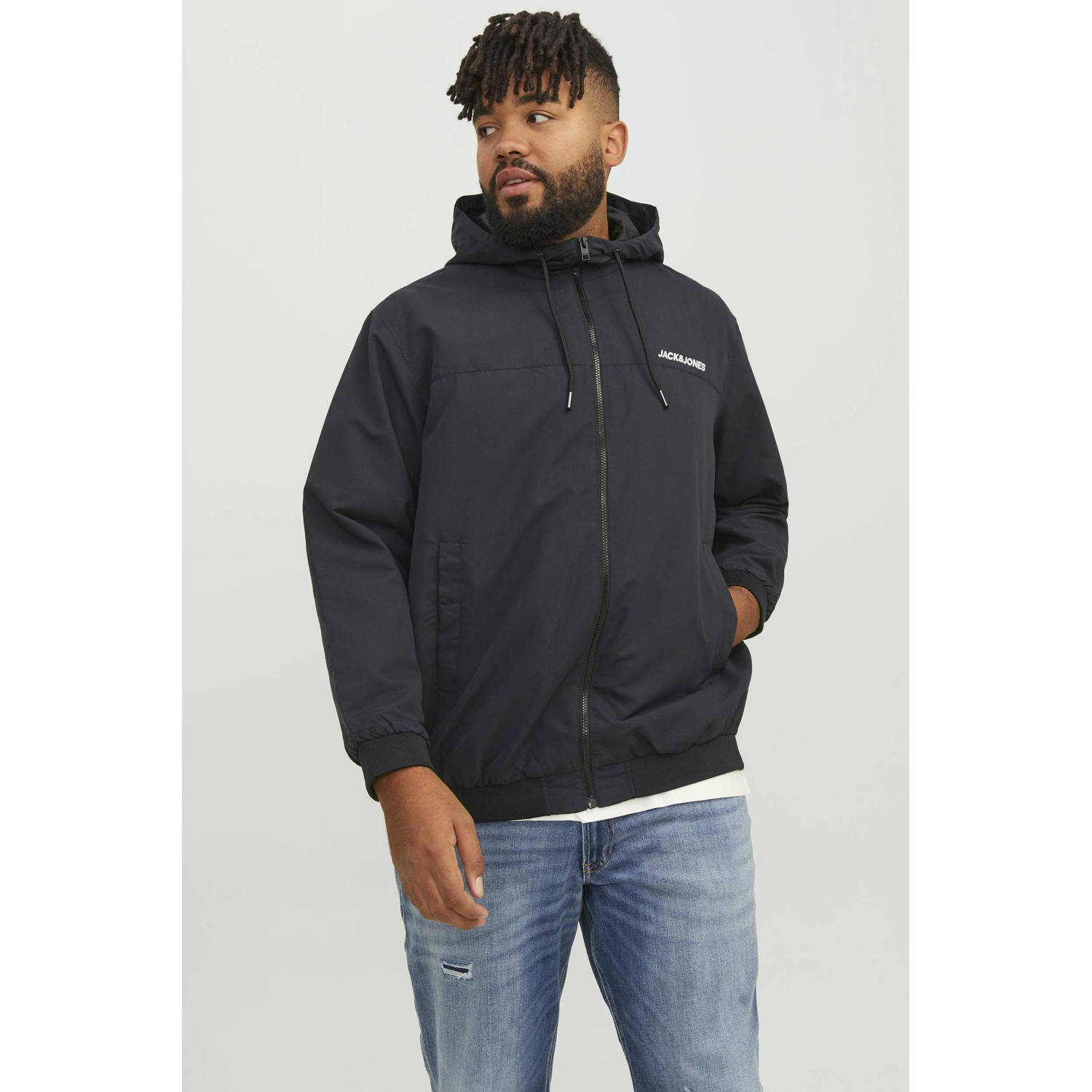 Jack & Jones PlusSize Bomberjack JJERUSH HOOD BOMBER NOOS PLS