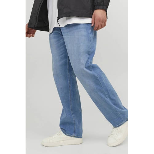 JACK & JONES PLUS SIZE tapered fit jeans JJIMIKE Plus Size 783 blue denim afbeelding