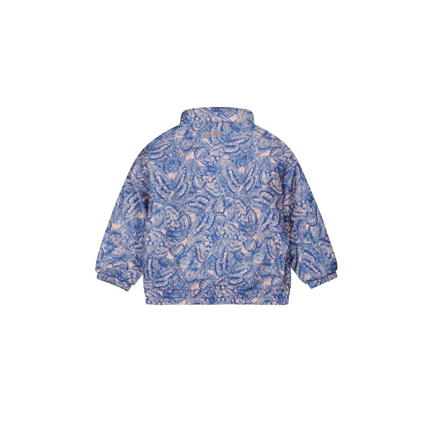 Tumble 'n Dry zomerjas Lilas met all over print blauw lichtroze