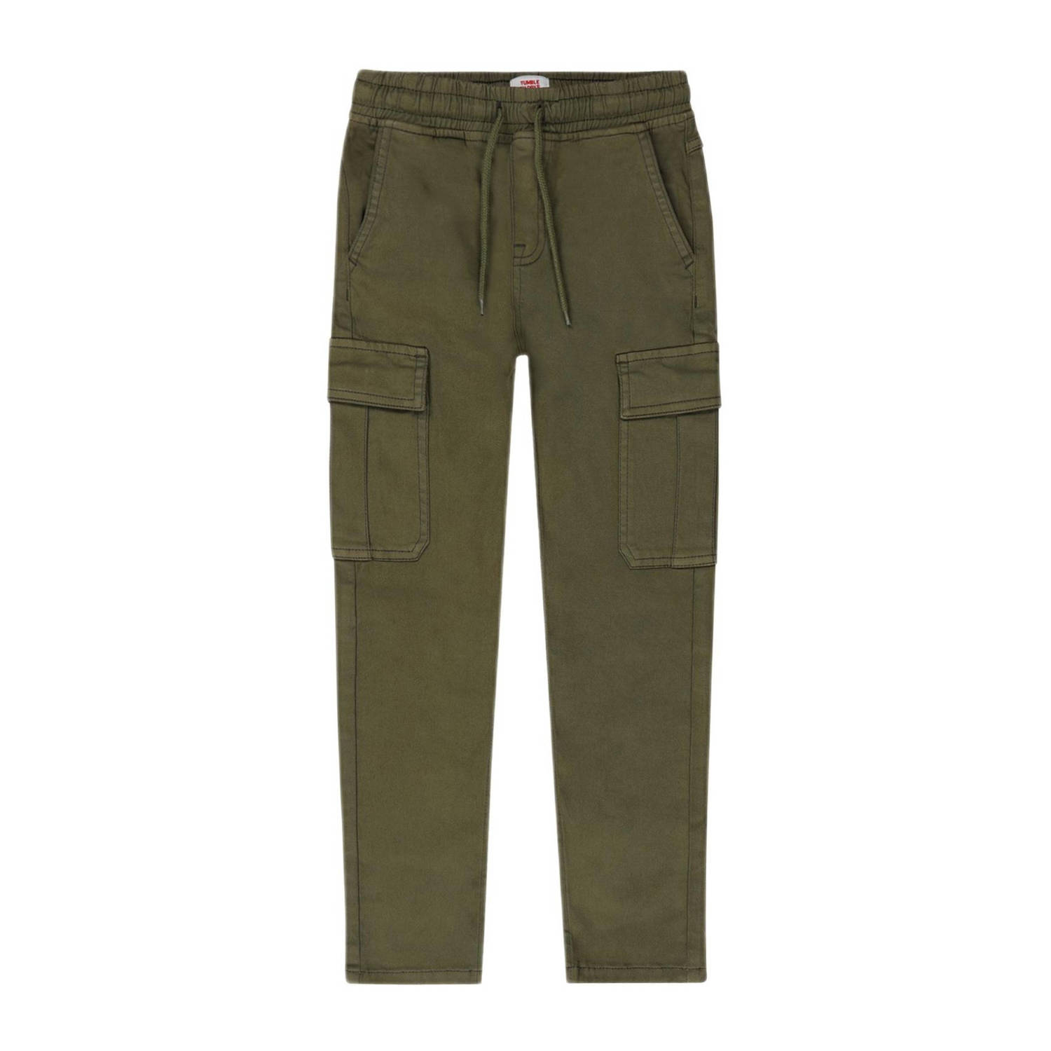 Tumble 'n Dry tapered fit cargobroek Jayh mosgroen