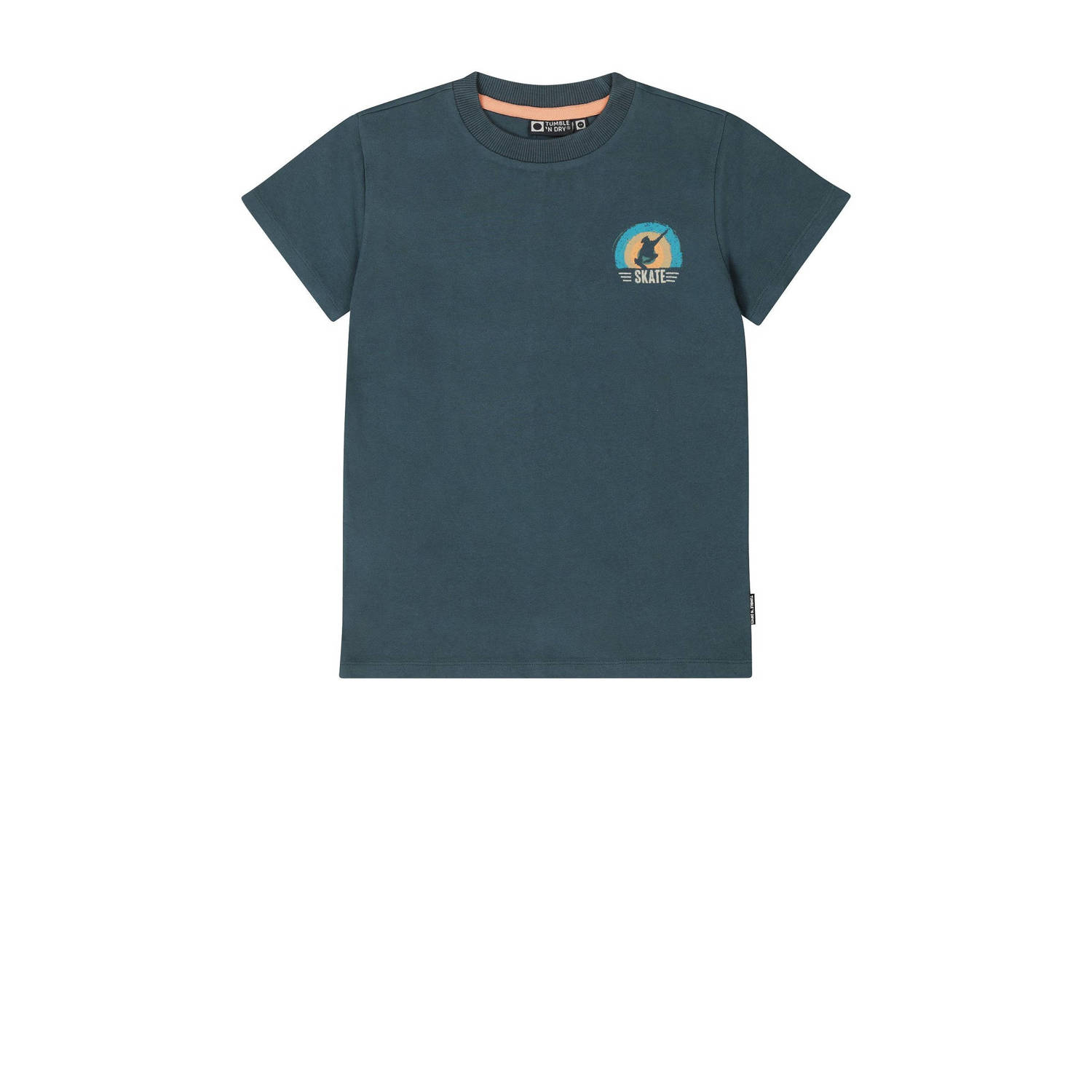 Tumble 'n Dry T-shirt Huntington beach donkergroen Jongens Biologisch katoen Ronde hals 134 140