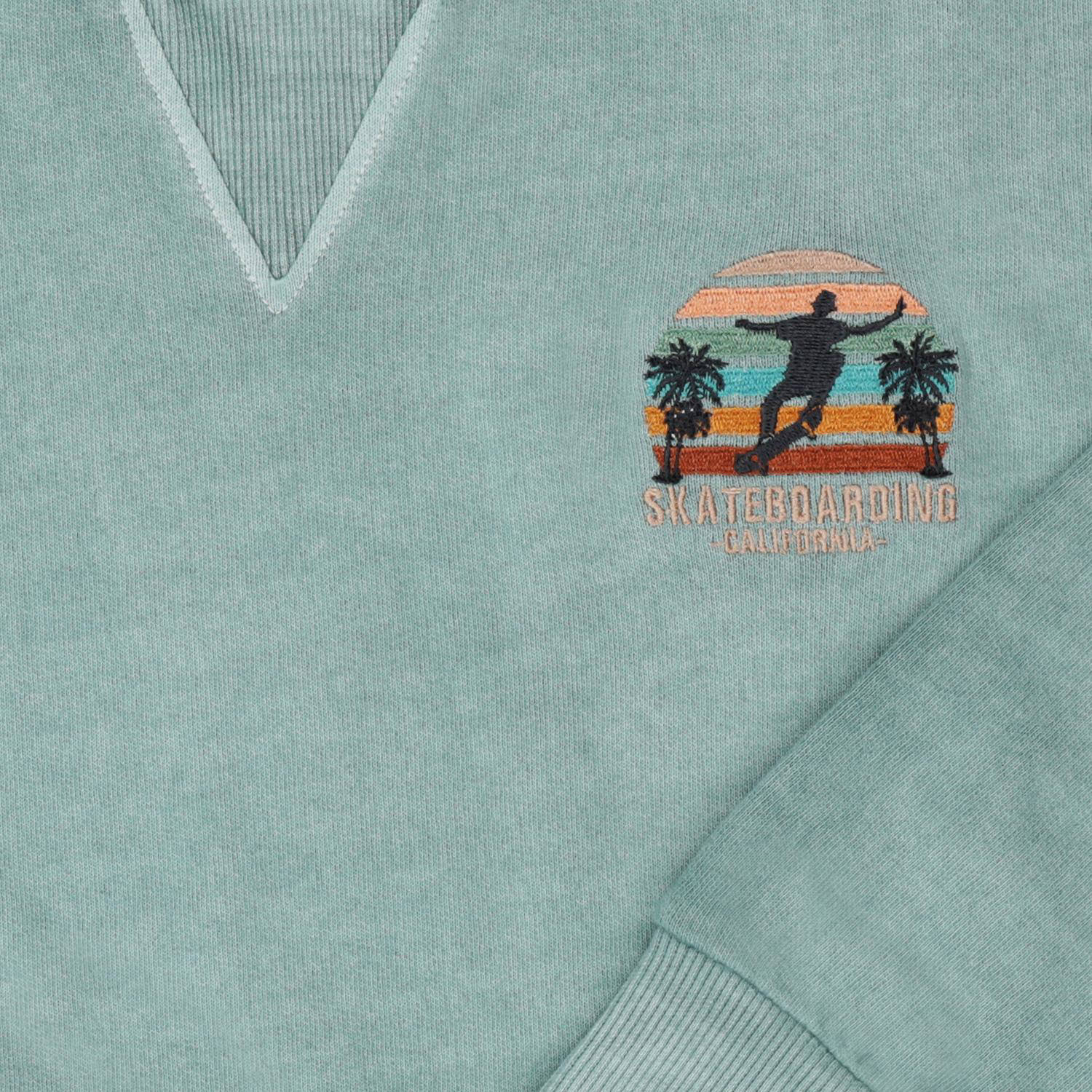 Tumble 'n Dry sweater Lakeport met printopdruk mint groen