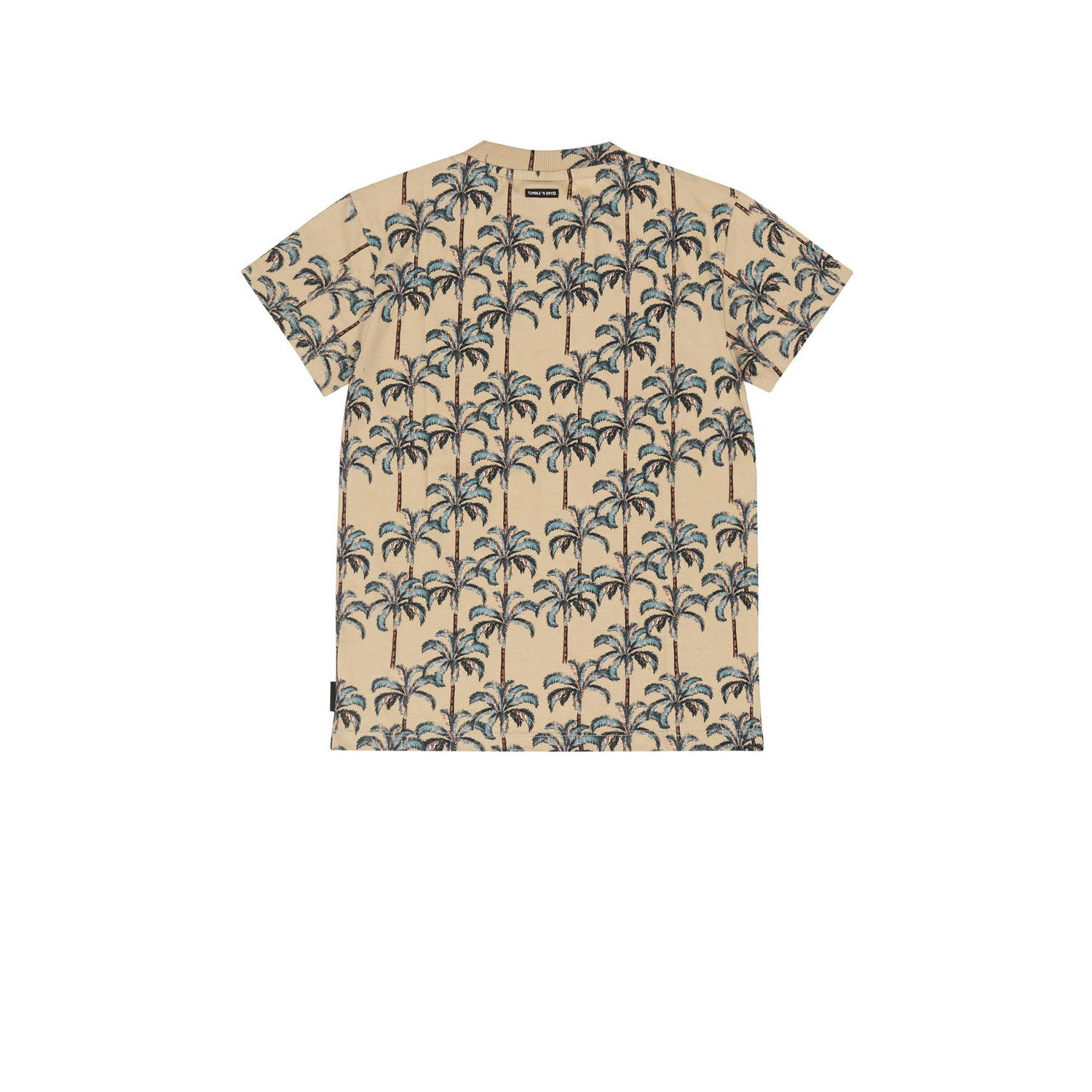 Tumble 'n Dry T-shirt Bakersfield met all over print zand groen