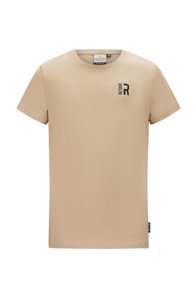 Retour Jeans T-shirt Abram beige wehkamp