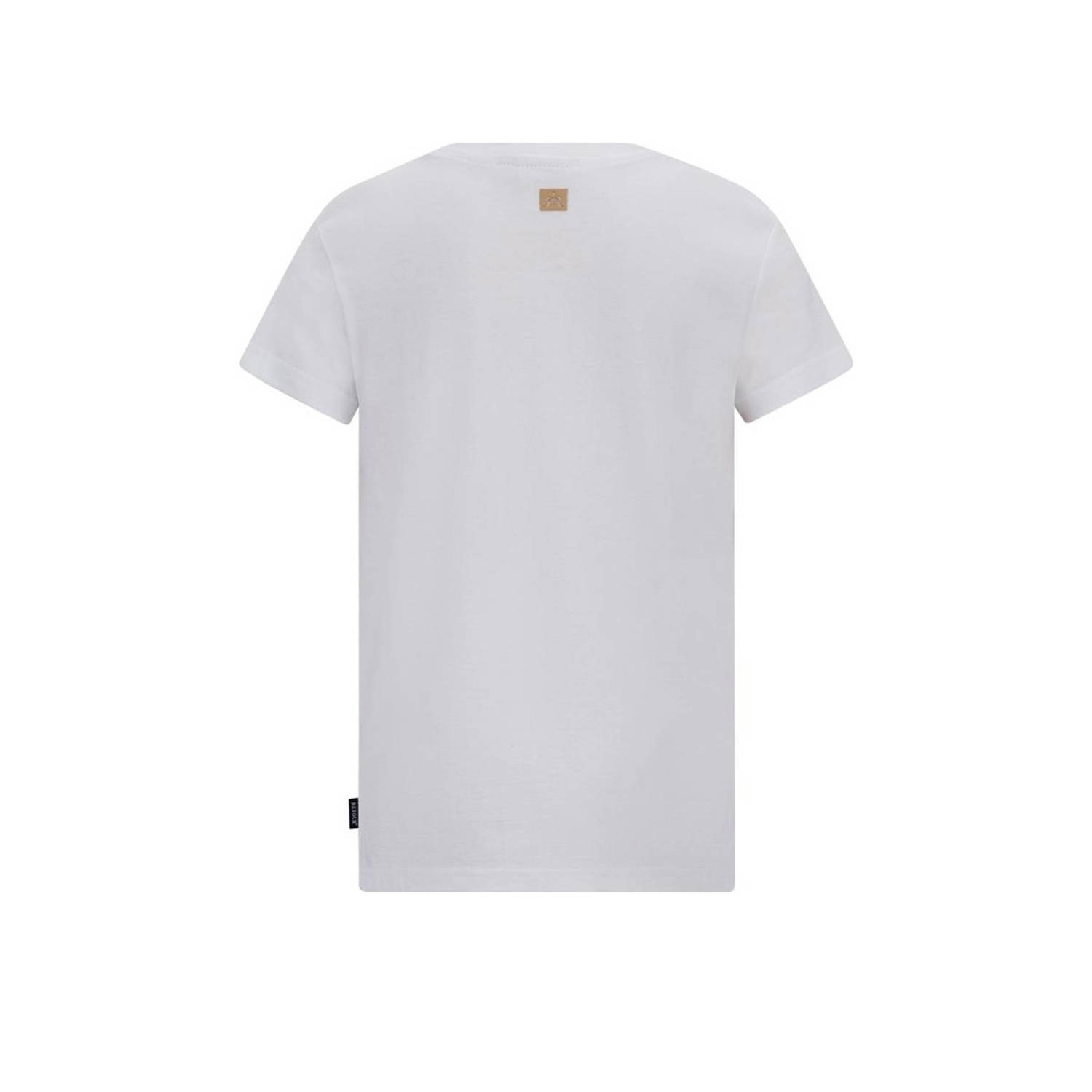 Retour Jeans T-shirt Victor met printopdruk wit