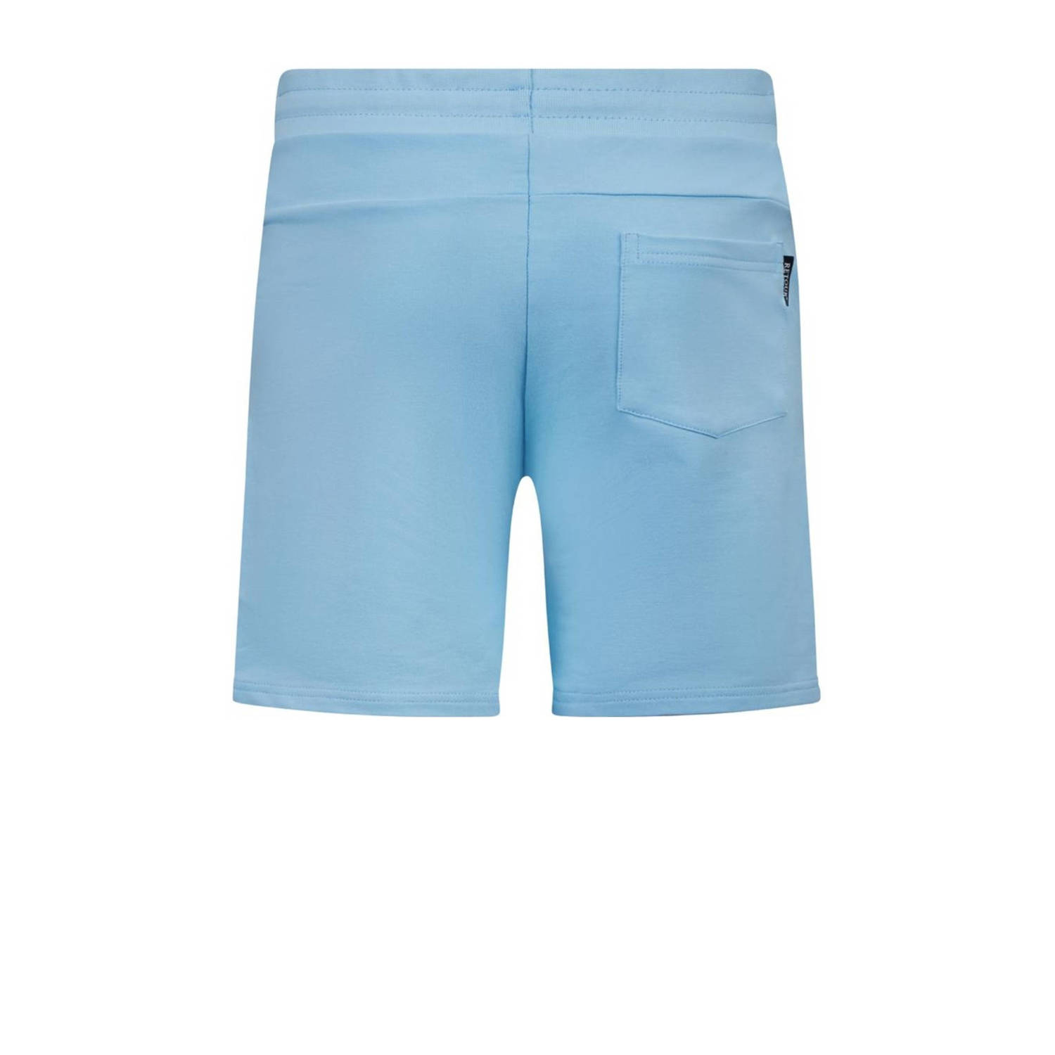 Retour Jeans sweatshort Leandro met printopdruk lichtblauw