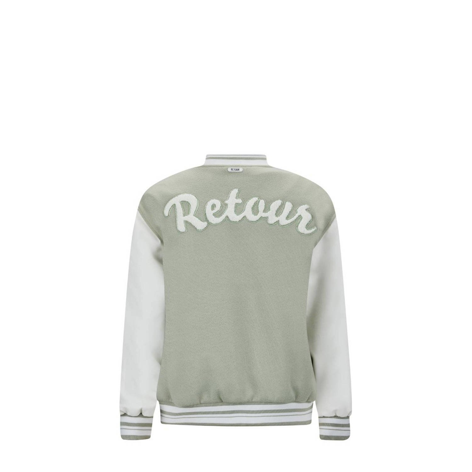 Retour Jeans bomberjack zomer Annecy pistache ecru