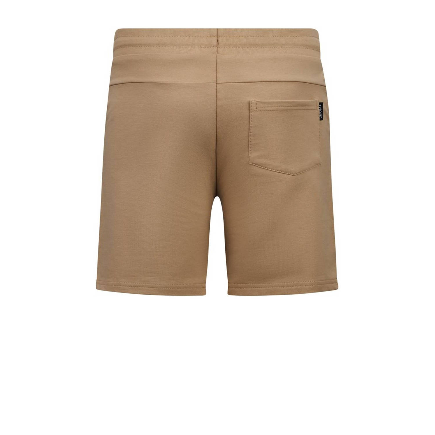 Retour Jeans sweatshort Leandro met printopdruk beige