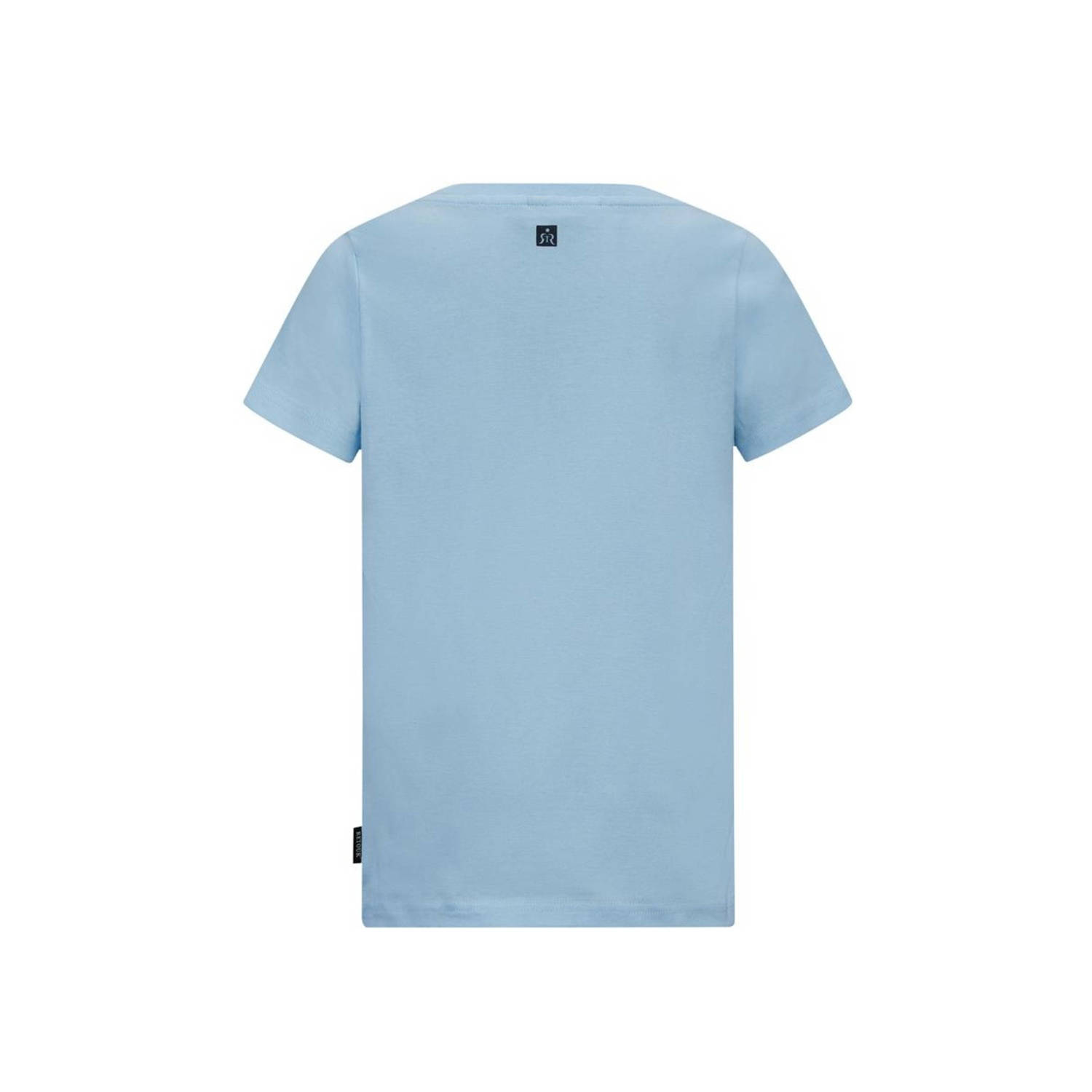 Retour Jeans T-shirt Orlando met printopdruk lichtblauw