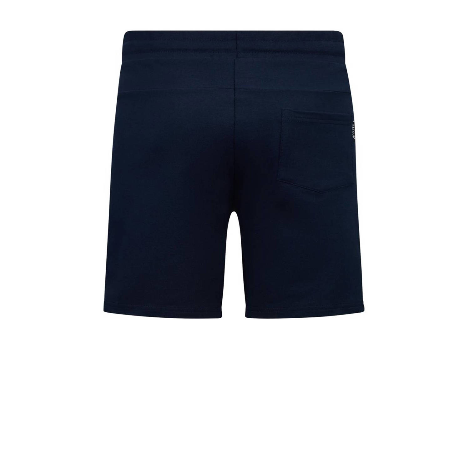 Retour Jeans sweatshort Leandro donkerblauw