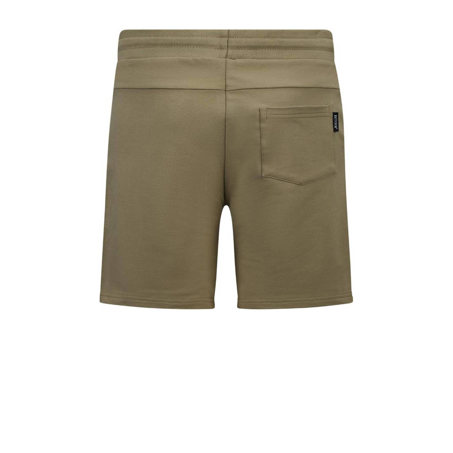 Retour Jeans sweatshort Leandro mosgroen