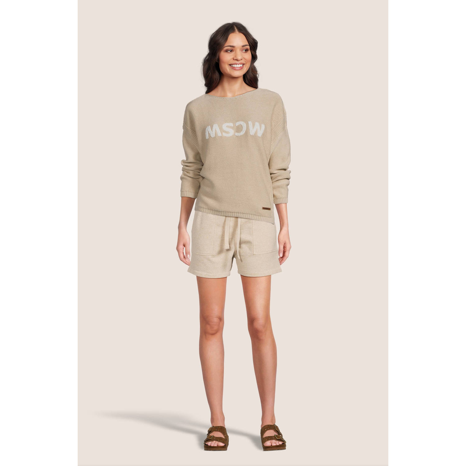 Moscow relaxed short beige