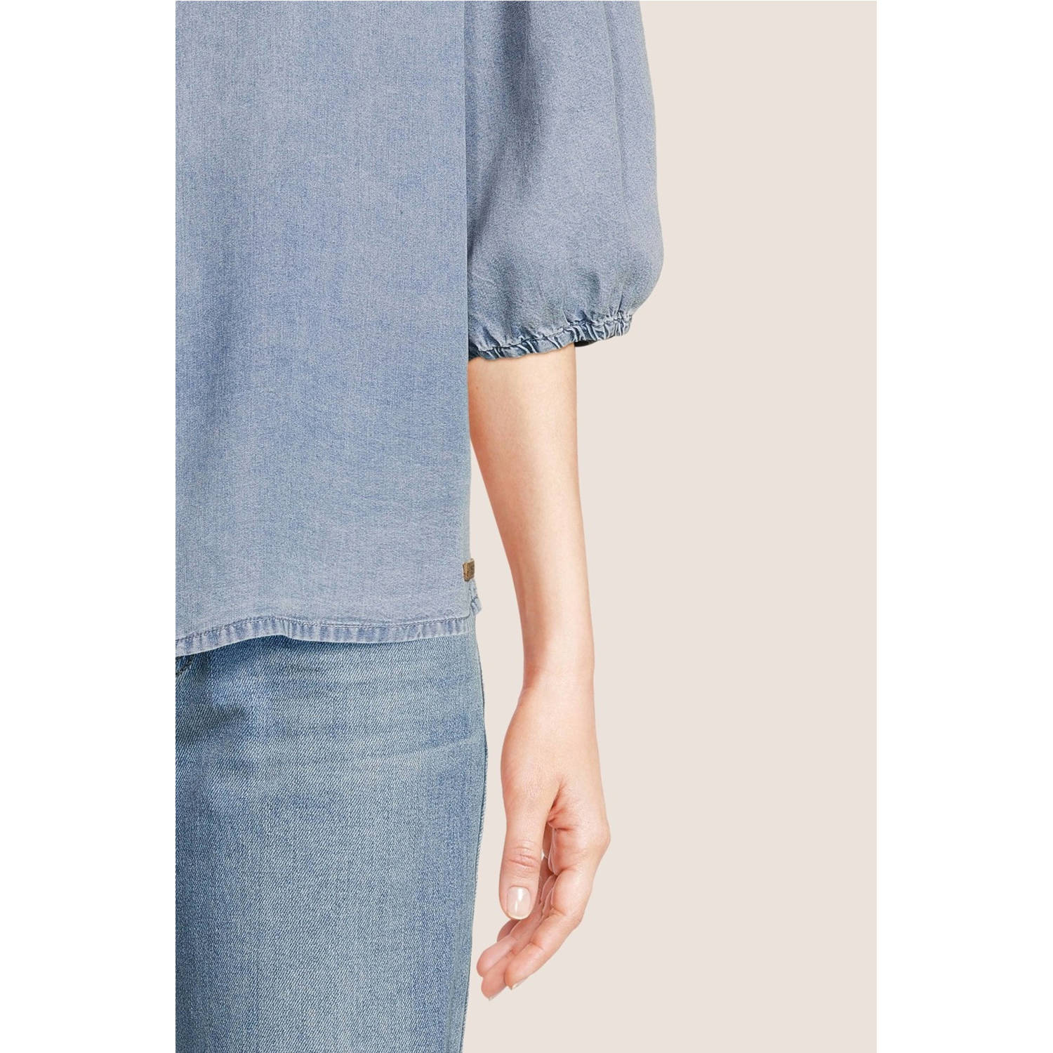 Moscow blouse medium blue denim