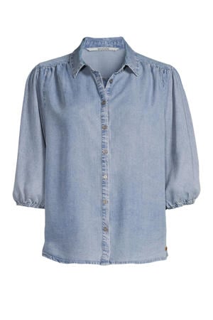 blouse medium blue denim