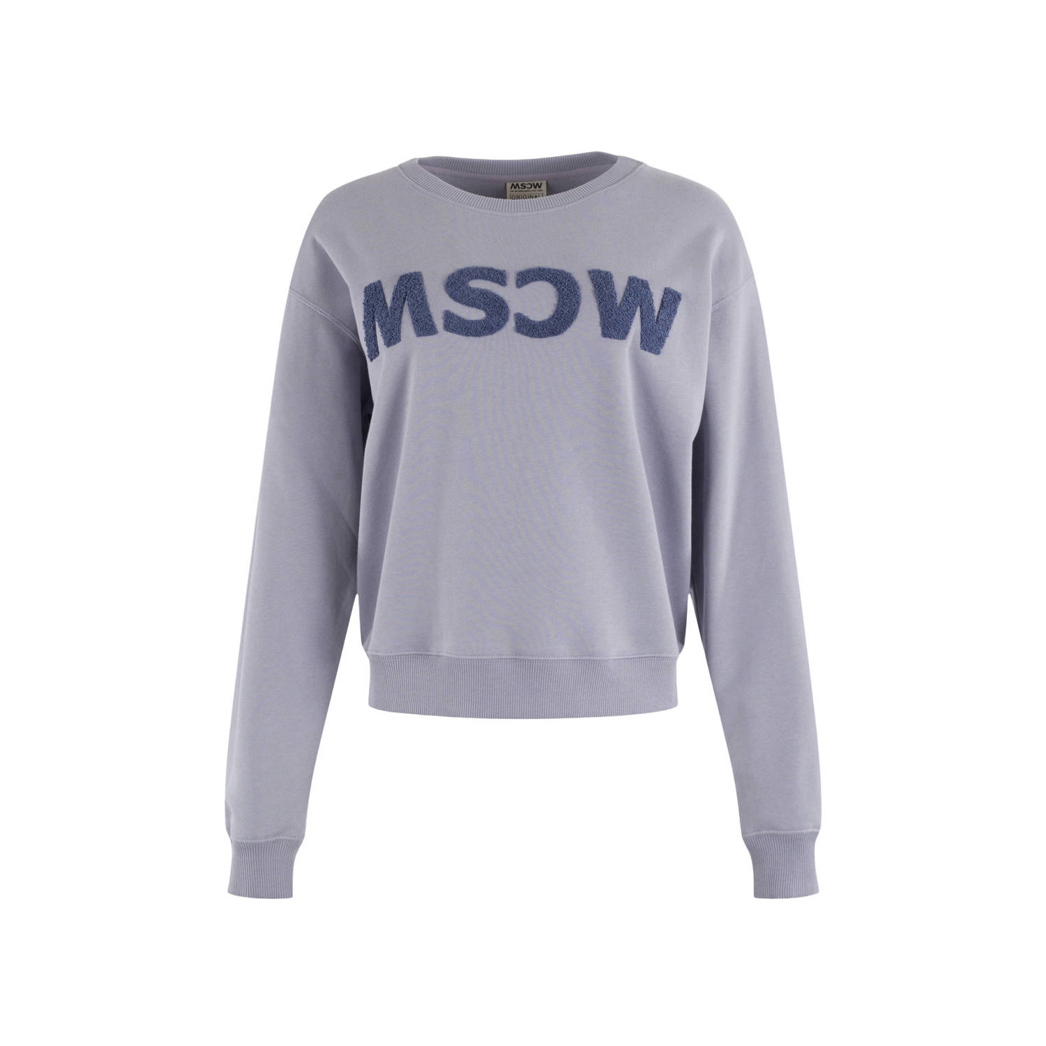Moscow sweater met tekst lavendel
