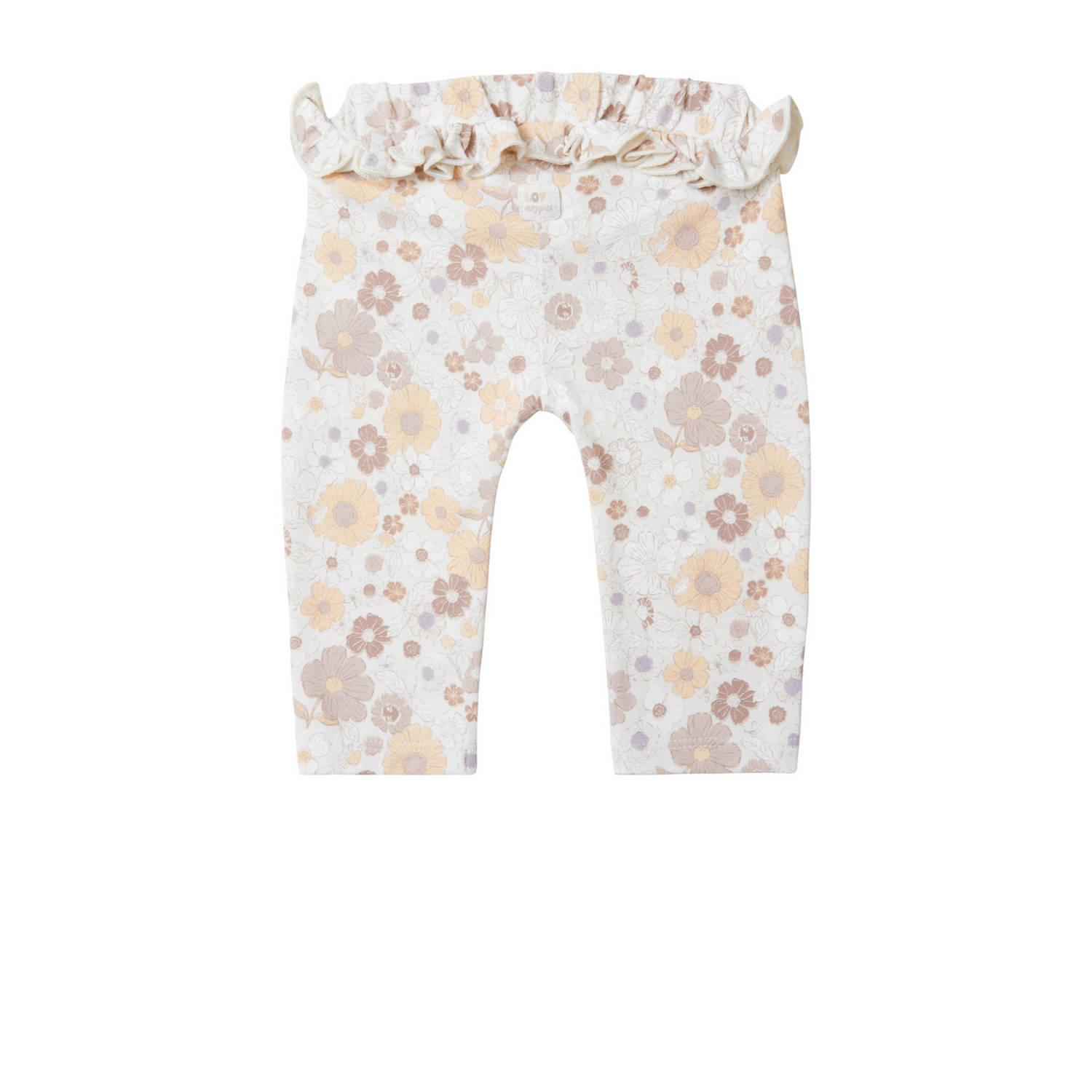 Noppies baby broek Colfax met all over print wit