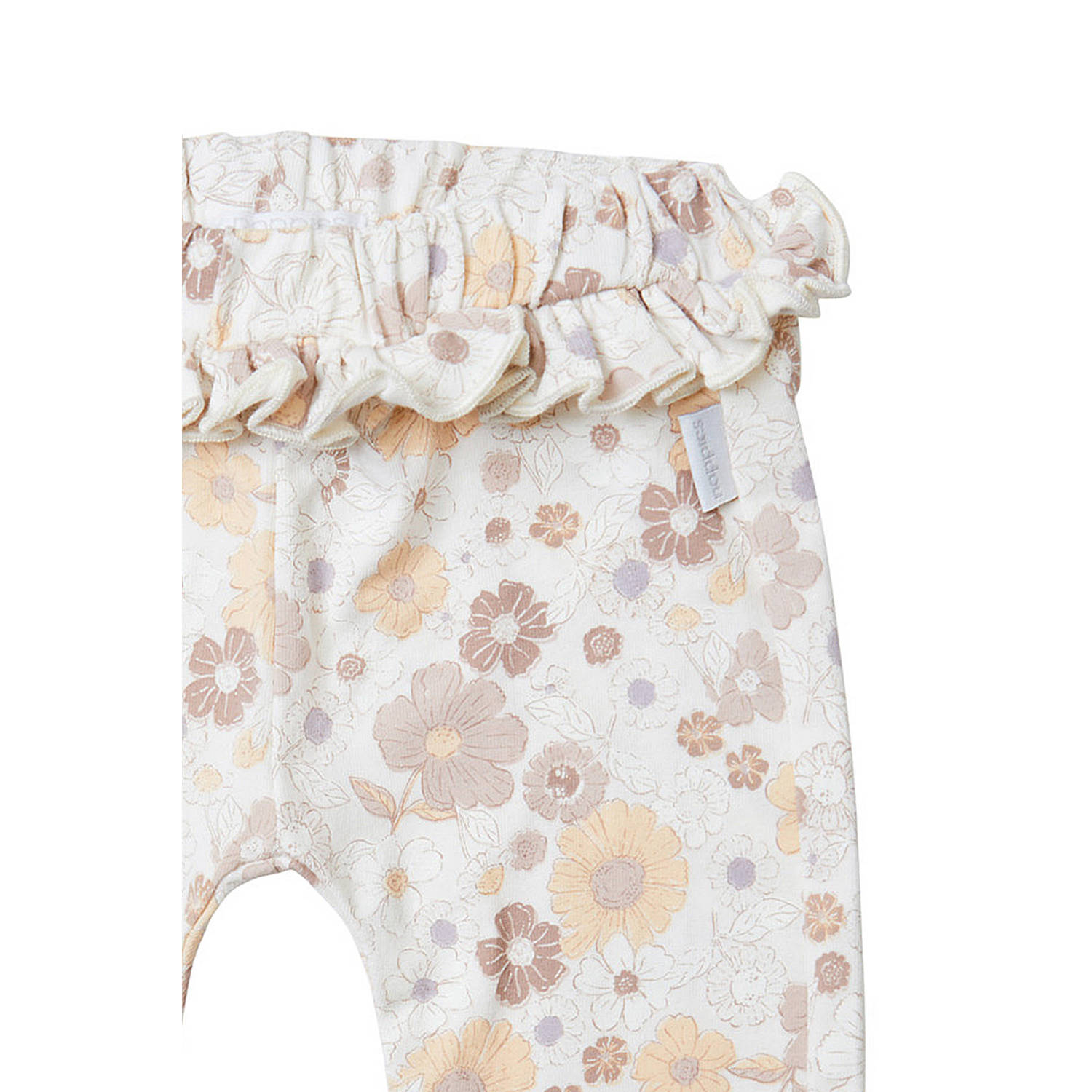 Noppies baby broek Colfax met all over print wit