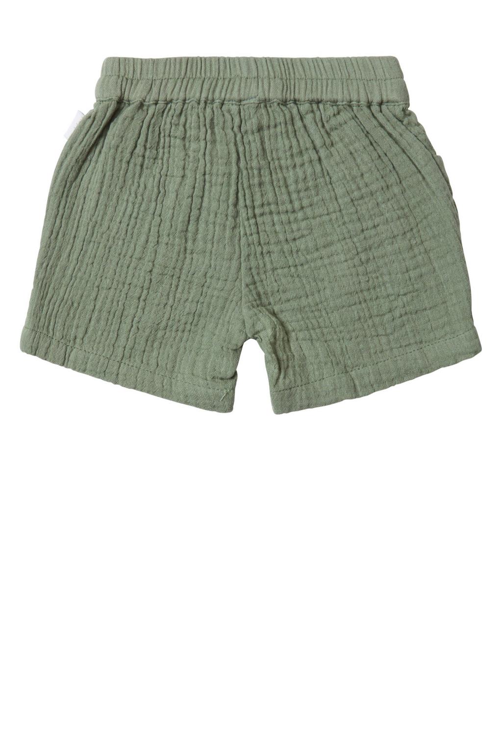 Short Bébé Garçon Noppies Marcus - 95% Coton - Taille Élastique Avec Cordon - Confortable Et Doux