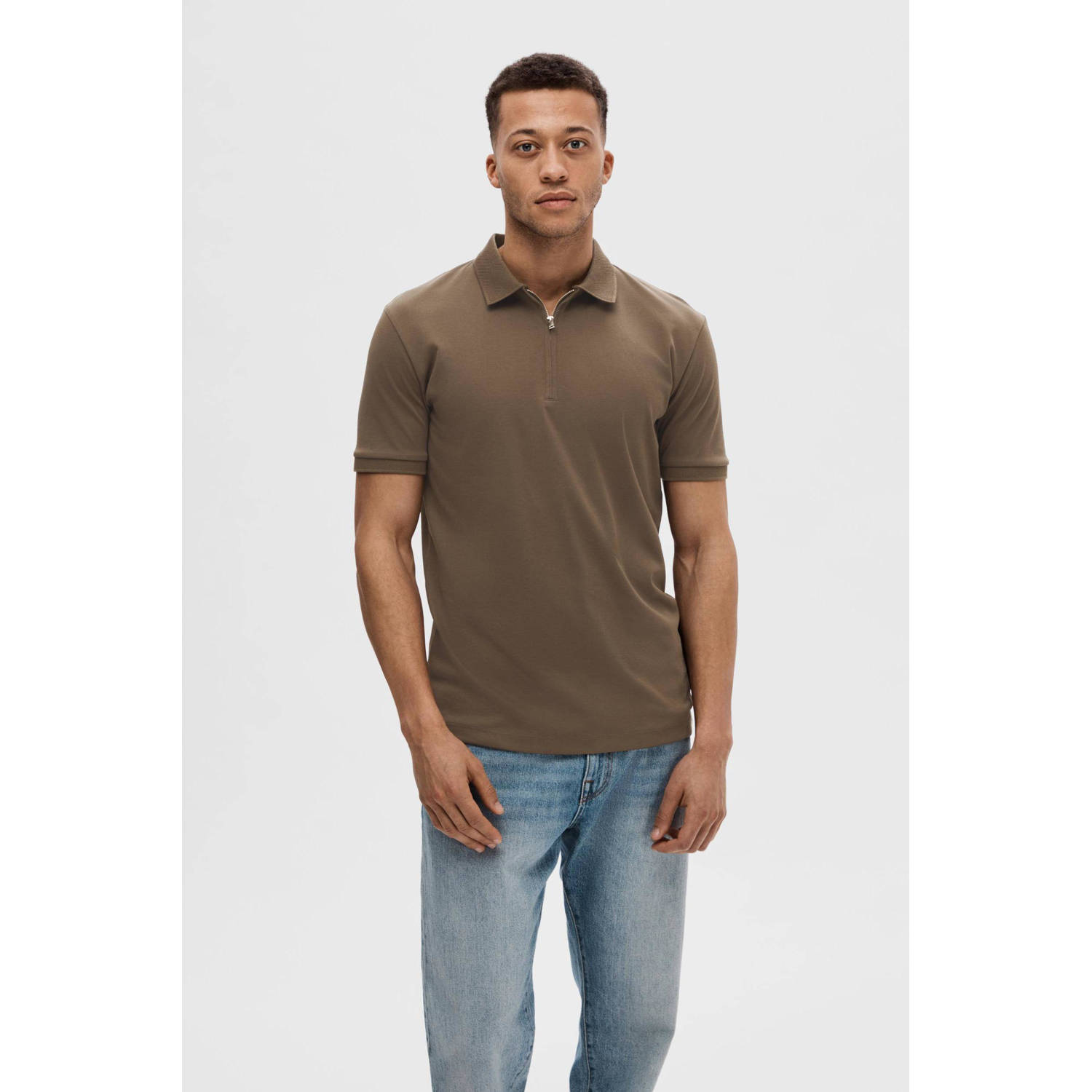 SELECTED HOMME regular fit polo morel
