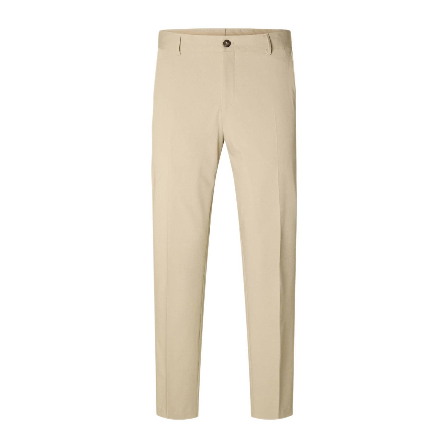 Selected Homme Slim fit pantalon met knoop- en ritssluiting model 'LIAM'