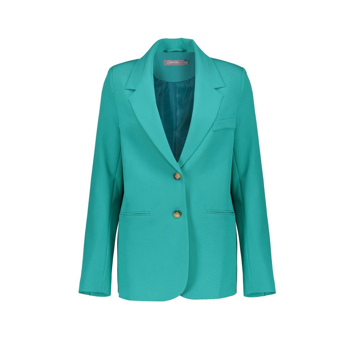 Geisha rechtvallende blazer groen