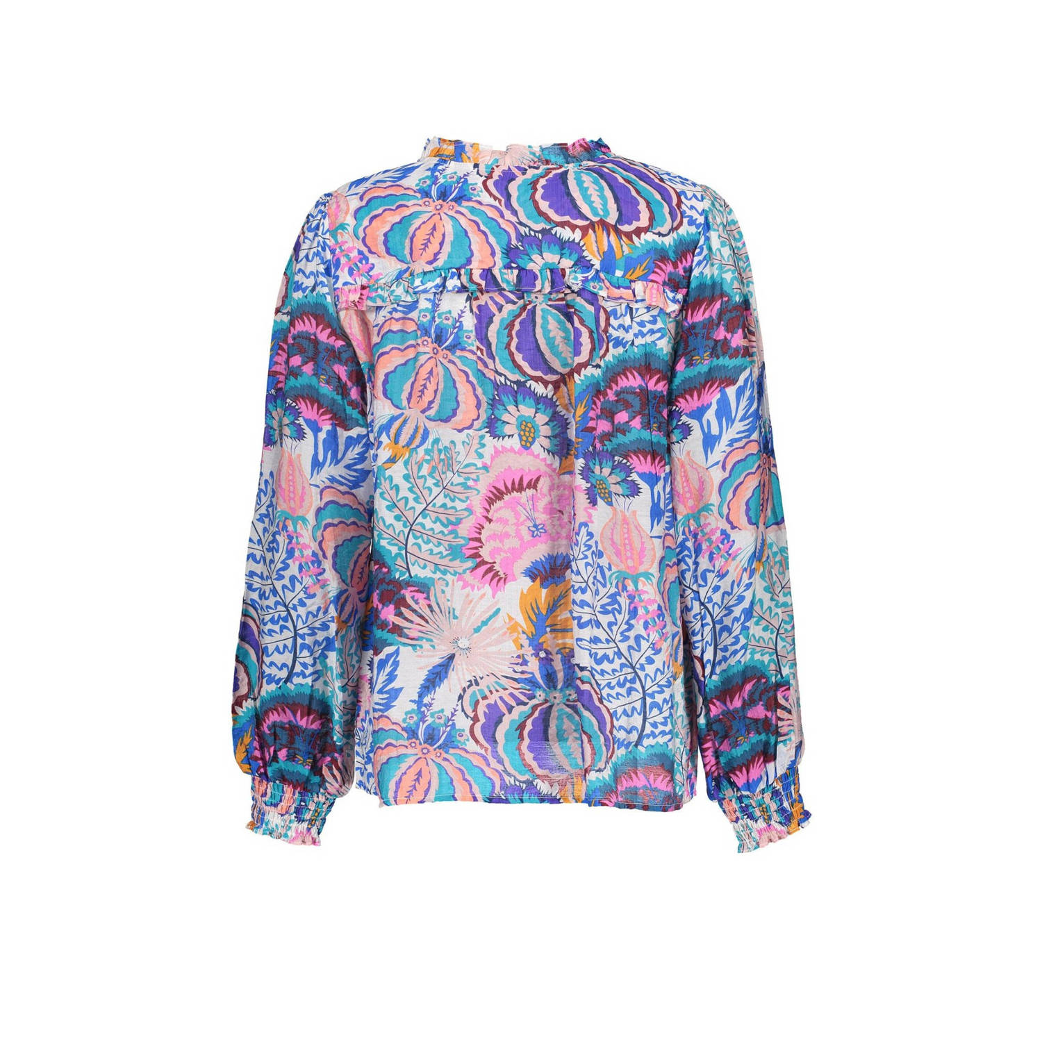 Geisha blousetop met all over print multi