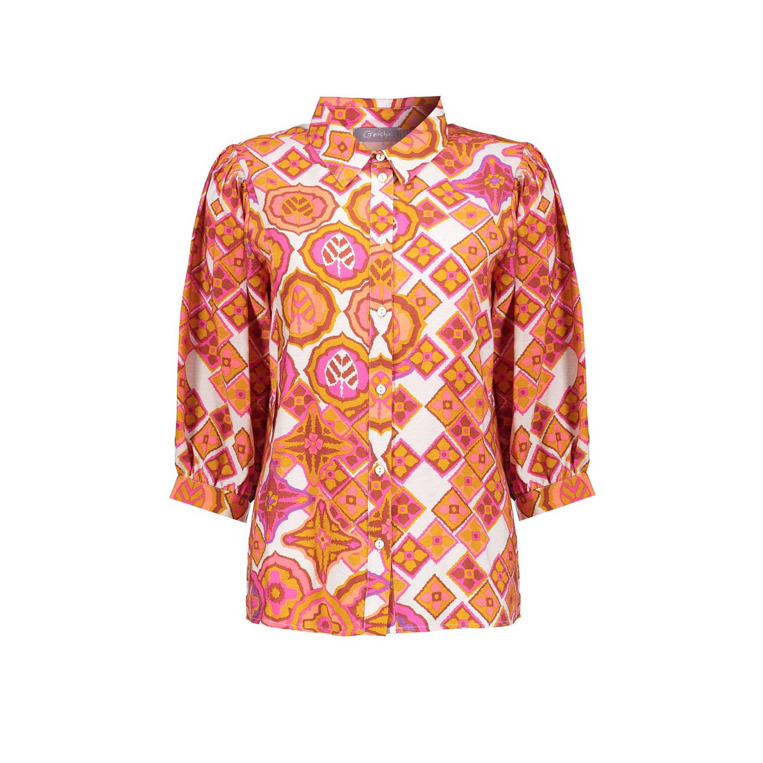 Geisha blouse met all over print