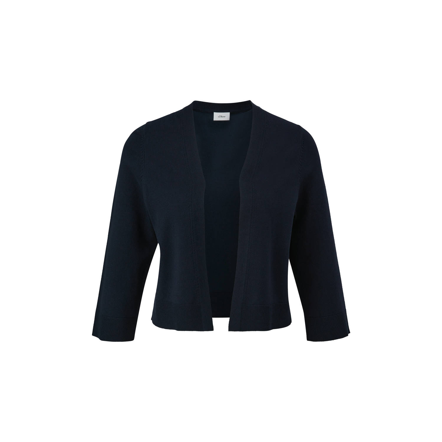 S.Oliver BLACK LABEL Cardigan met opengewerkte voorkant