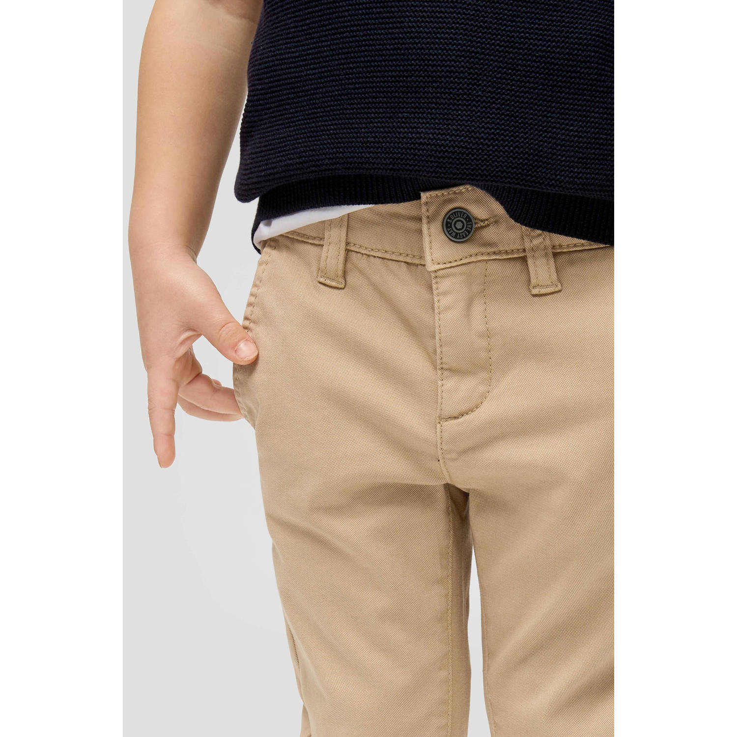 s.Oliver slim fit broek beige