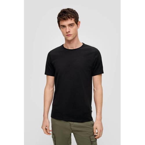 QS regular fit T-shirt zwart afbeelding