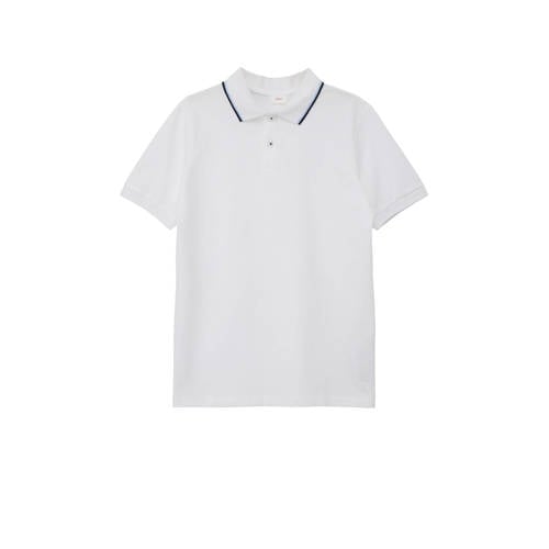 s.Oliver polo wit/blauw