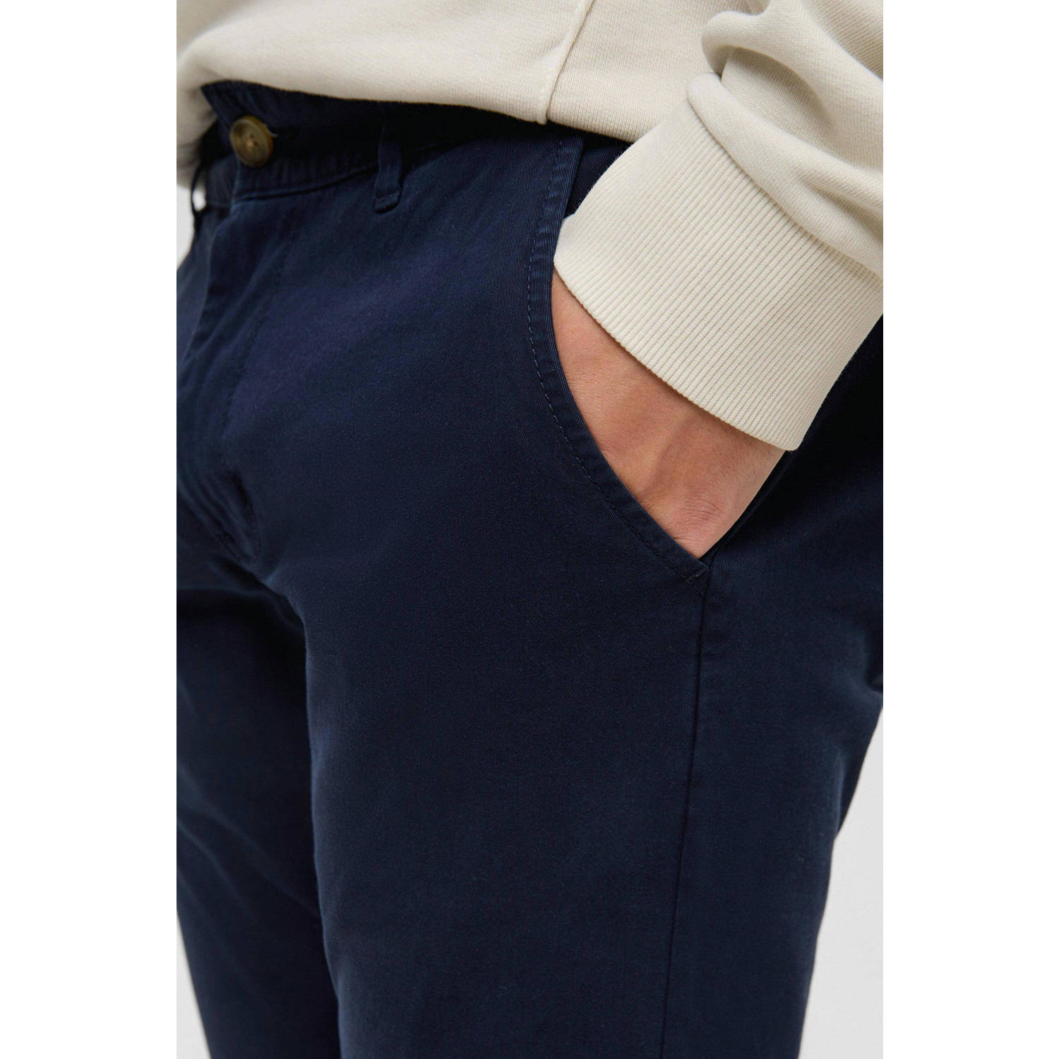 Q S by s.Oliver slim fit chino marine