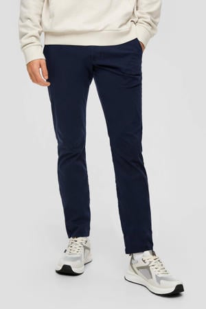 slim fit chino marineblauw