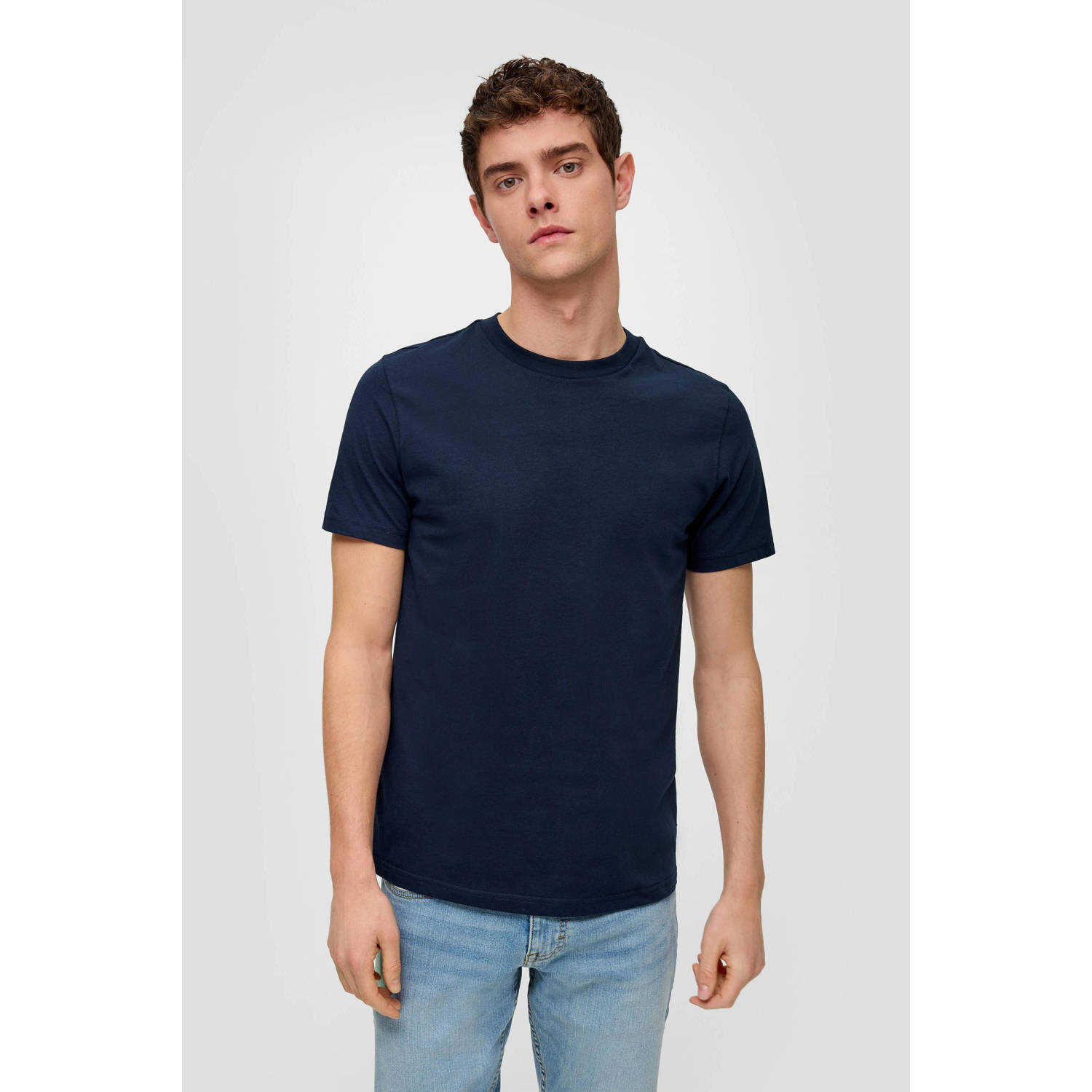 Q S by s.Oliver regular fit T-shirt marine