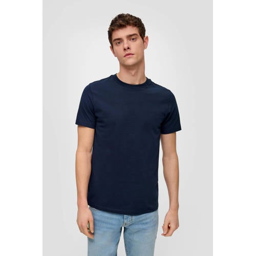 QS regular fit T-shirt marine afbeelding
