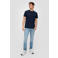 QS regular fit T-shirt marineblauw