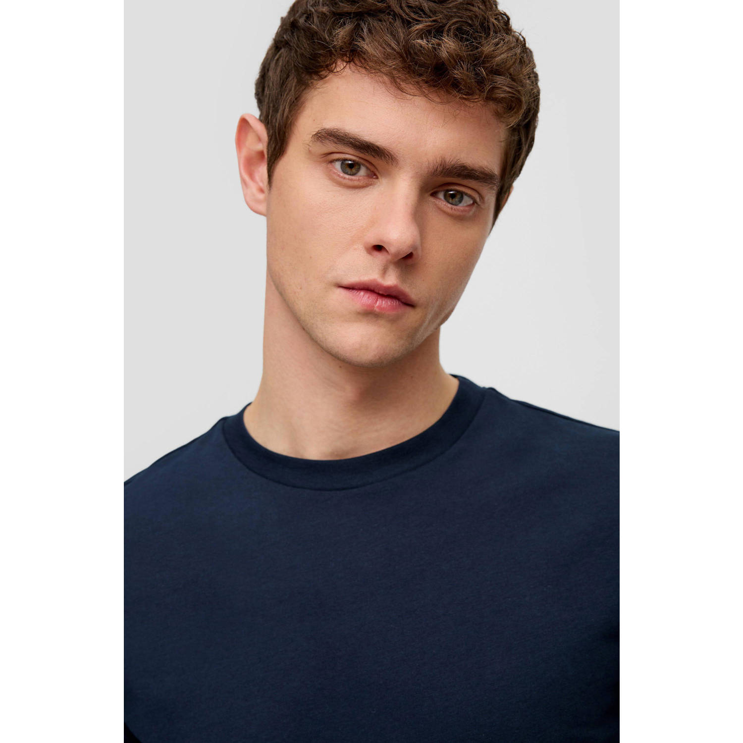 Q S by s.Oliver regular fit T-shirt marine