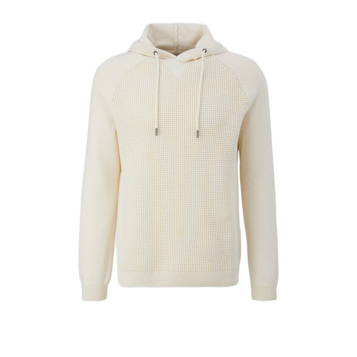 Q S by s.Oliver gemêleerde hoodie grijs melange