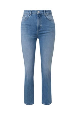 cropped flared jeans medium blue denim
