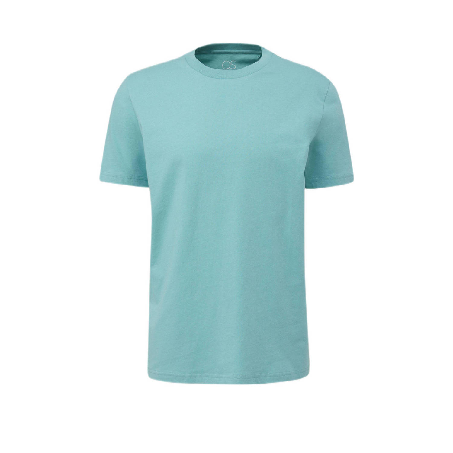 Q S by s.Oliver regular fit T-shirt lichtblauw