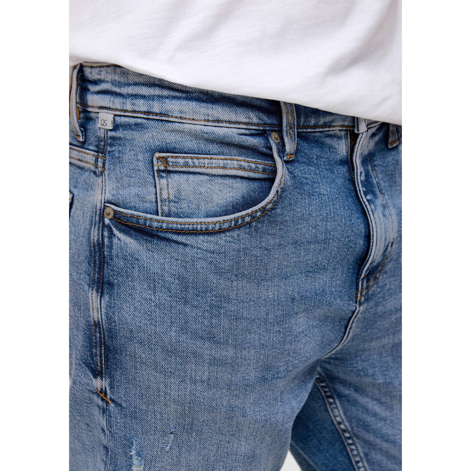 Q S by s.Oliver regular fit jeans blauw