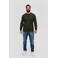s.Oliver Big Size trui Plus Size met logo donkergroen
