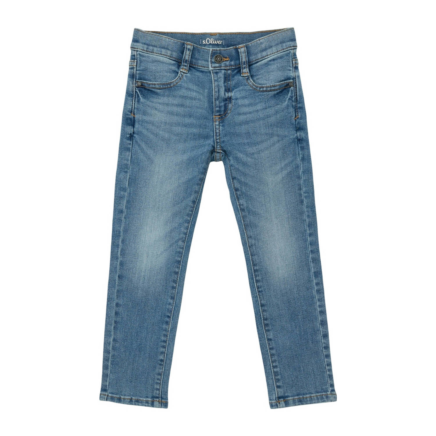 S.Oliver slim fit jeans blauw Jongens Denim 104 | Jeans van