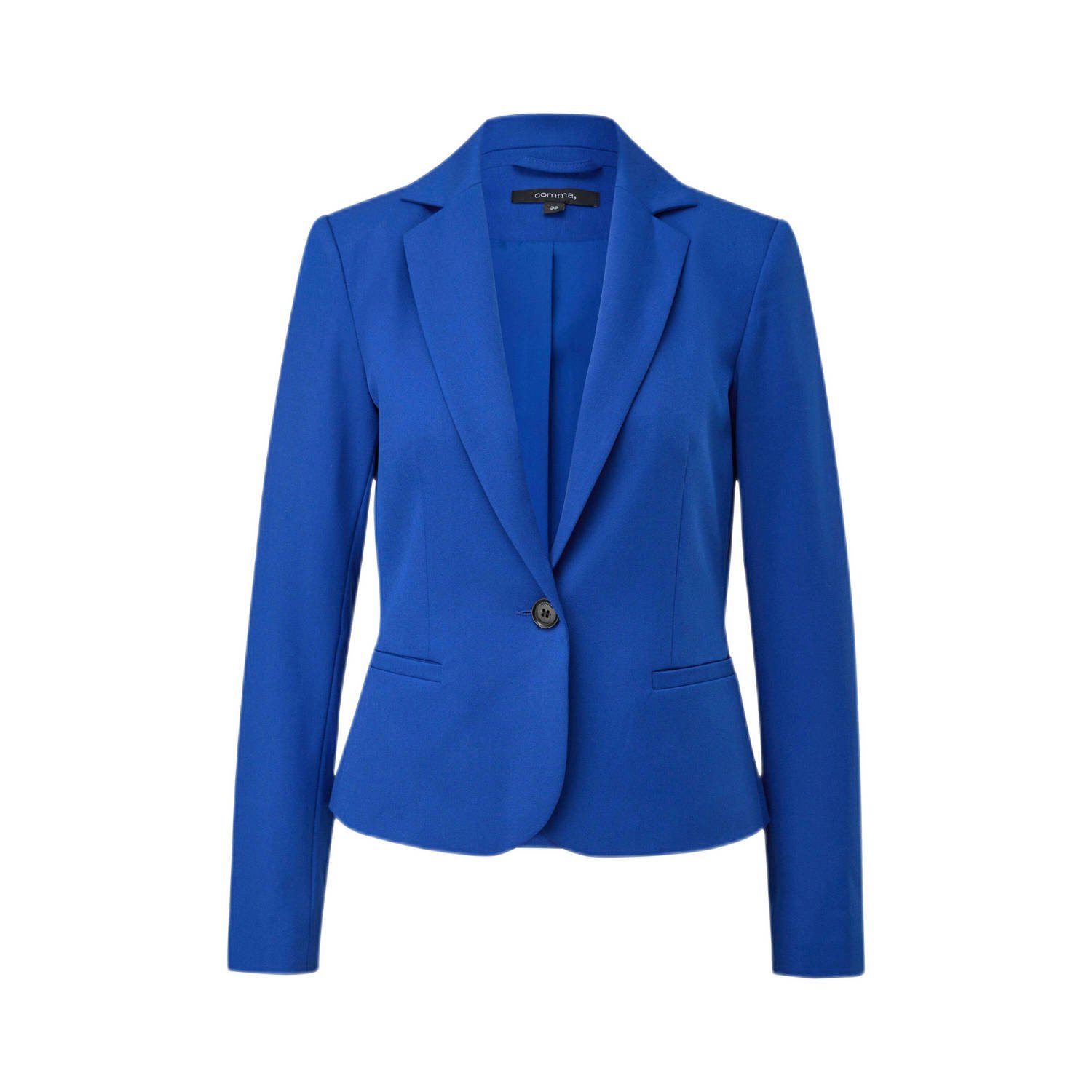 Comma Korte blazer met 1-knoopsluiting