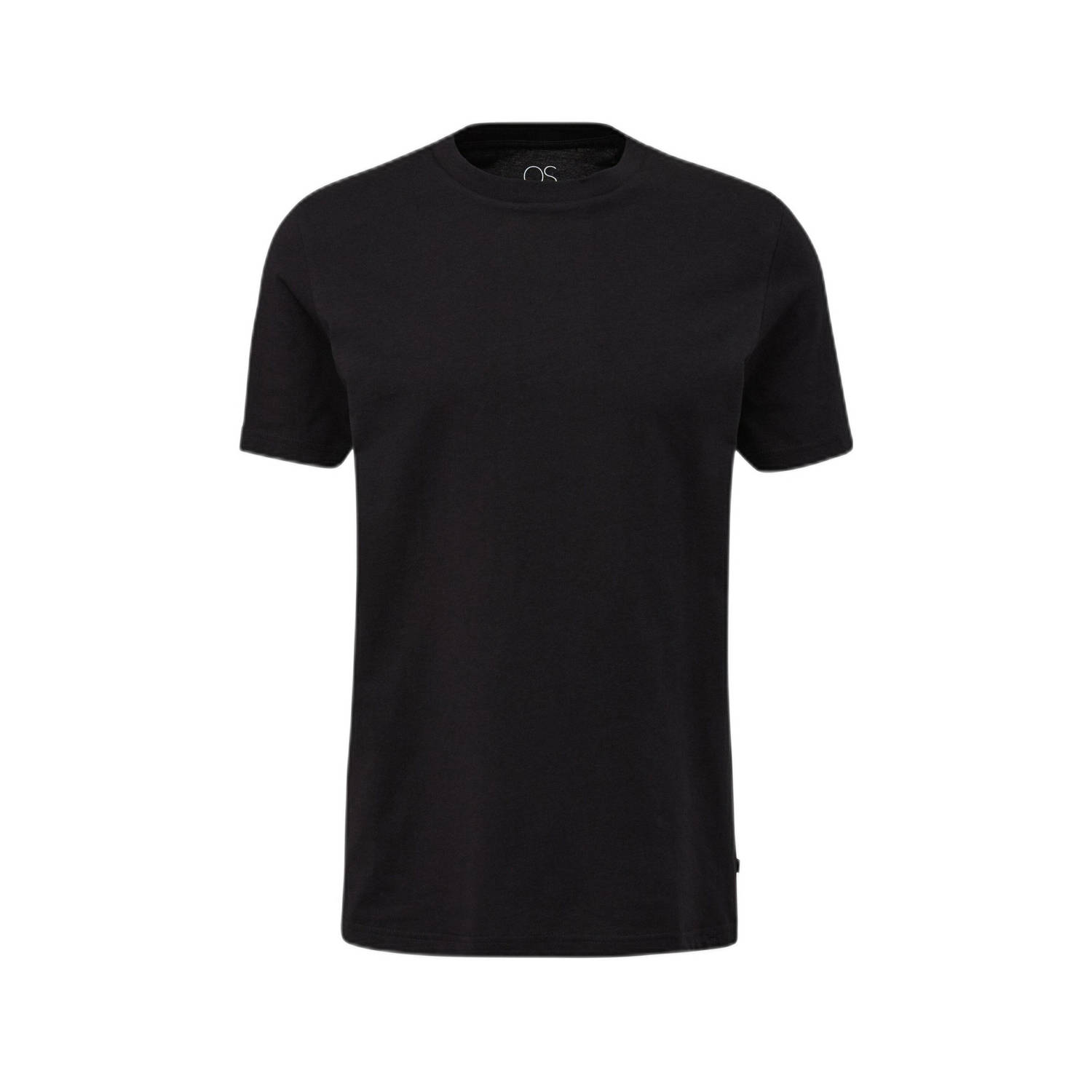 Q S by s.Oliver regular fit T-shirt zwart