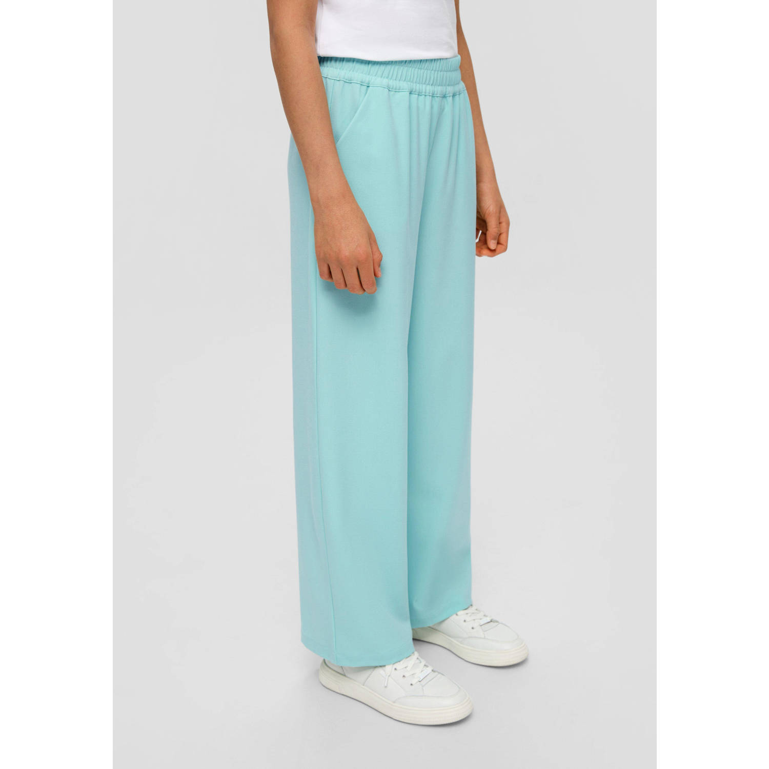 s.Oliver wide leg broek turquoise