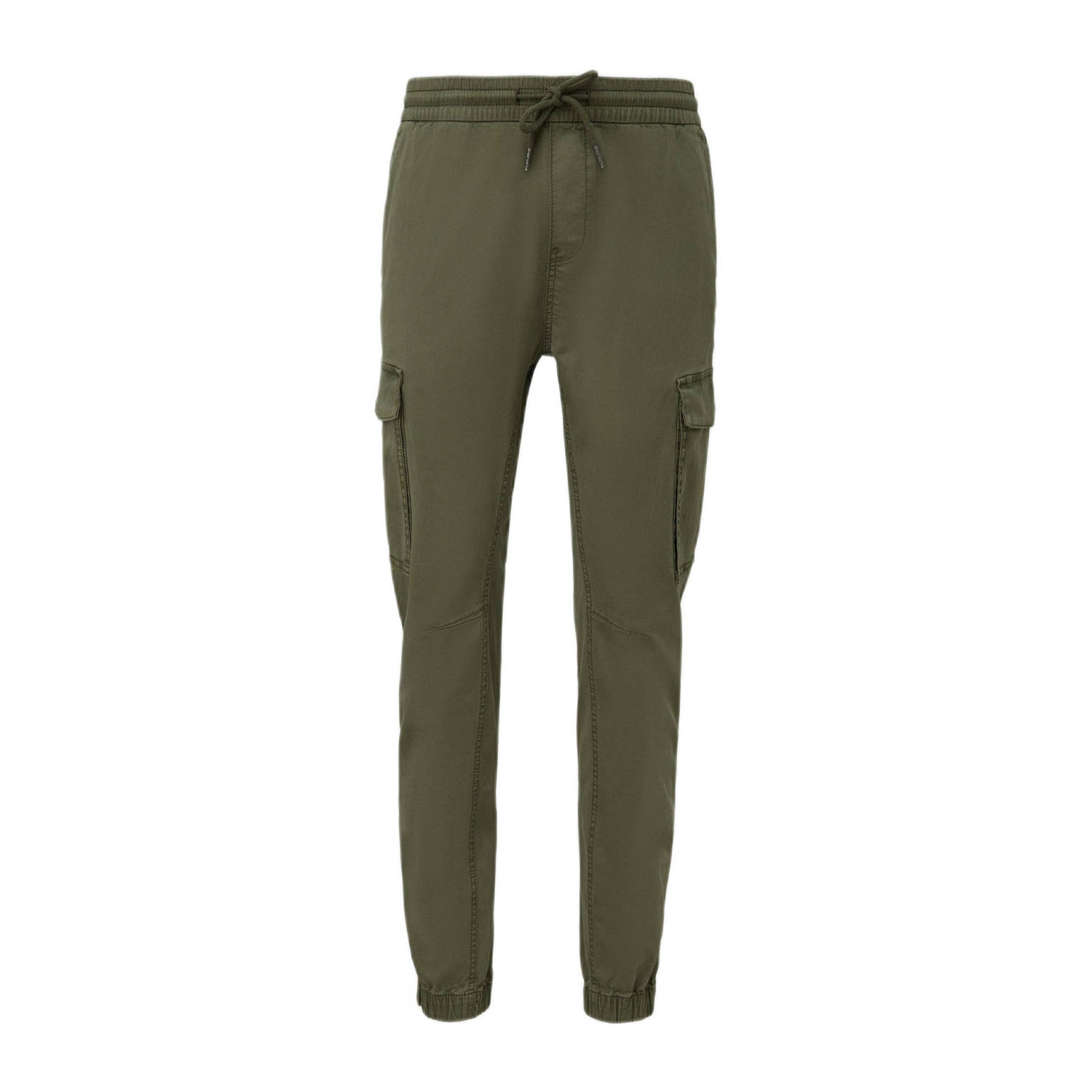 Q S by s.Oliver slim fit cargo broek groen