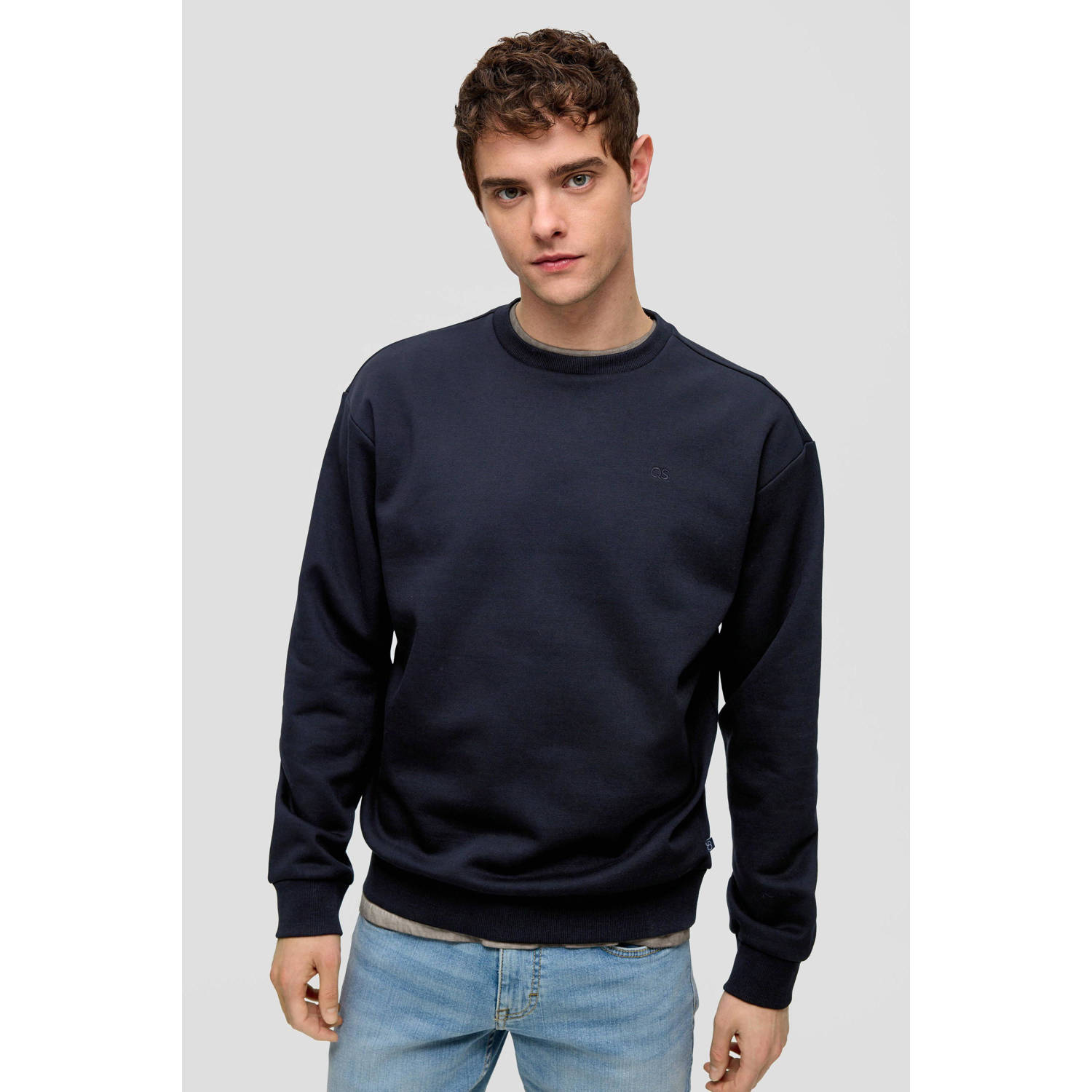 Q S by s.Oliver sweater donkerblauw