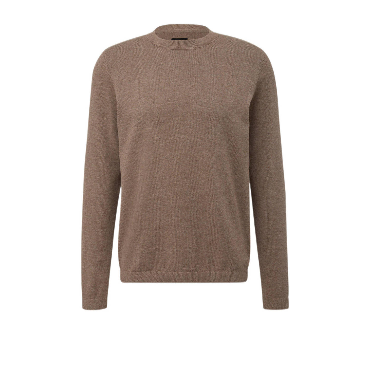 Q S by s.Oliver gemêleerde pullover bruin